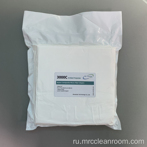 3000C 9x9 200GSM вязаные полиэфирные чистые салфетки